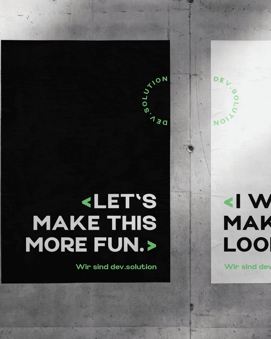 Poster auf einer Wand, Inhlat: Let's make this more fun